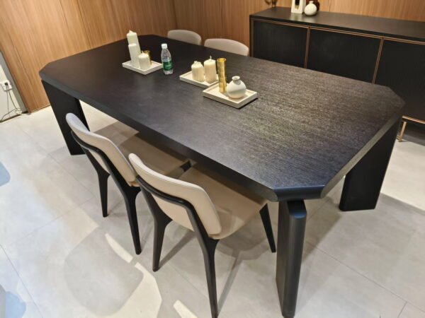 Dining Table - A970- 01 Modern Luxury Oak Wood Rectangular Dining Table A970