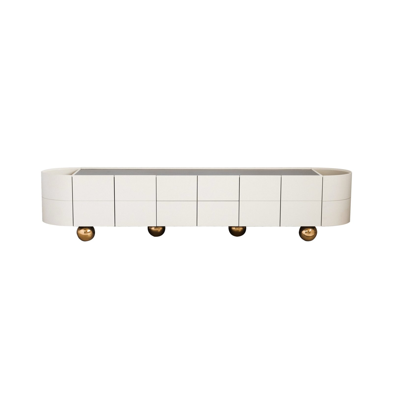 HE1273-HD French Style Elegant Curved TV Cabinet HE1273