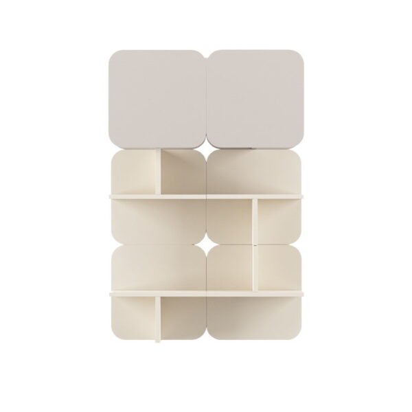 HE2301-E1 MDF-Water-Based Paint Nordic Wall Decoration Wooden Storage Shelf HE2301