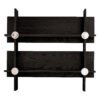 Decorative 2-Tier Multi-Functional Wood Storage Bookshelf HE2304