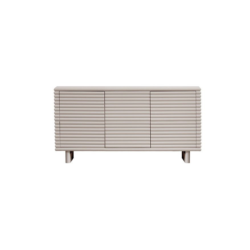 Wooden Storage Cabinet with Fluted Design HE3708