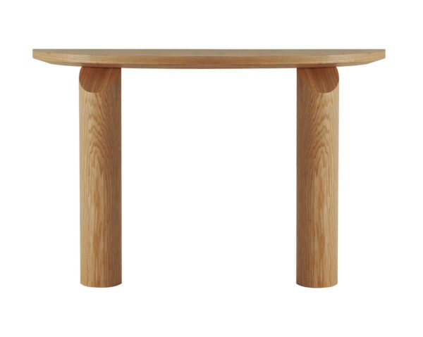 HE3711-E1 MDF with Ash Grain Veneer Nordic Minimalist Entryway Hallway Table HE3711