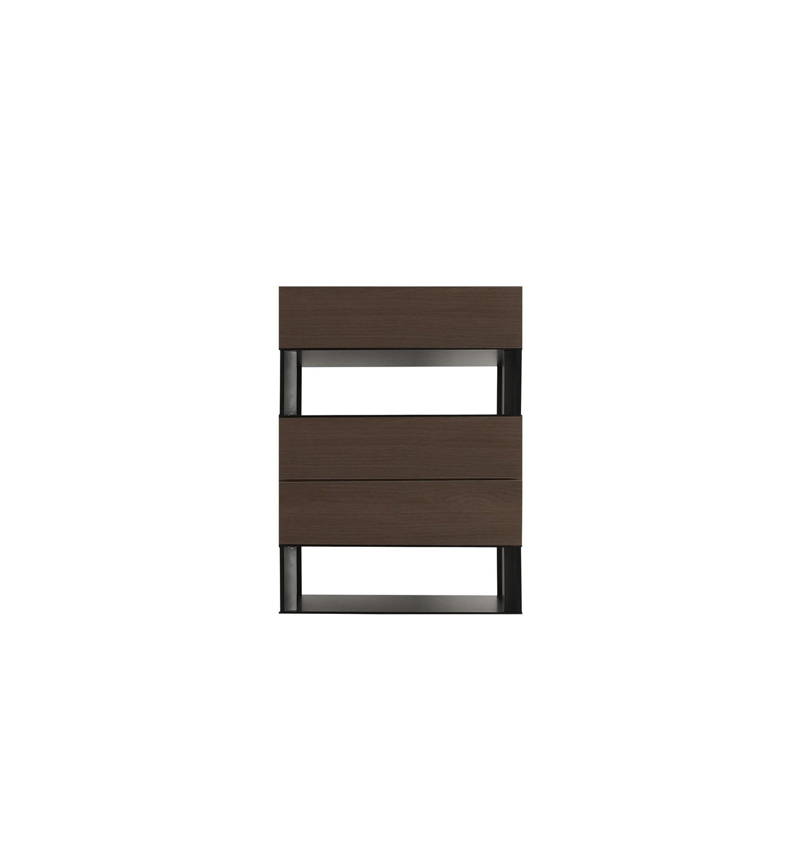 HE3712-3拷贝 Customizable Brown Walnut Veneer Wood Cabinet HE3712