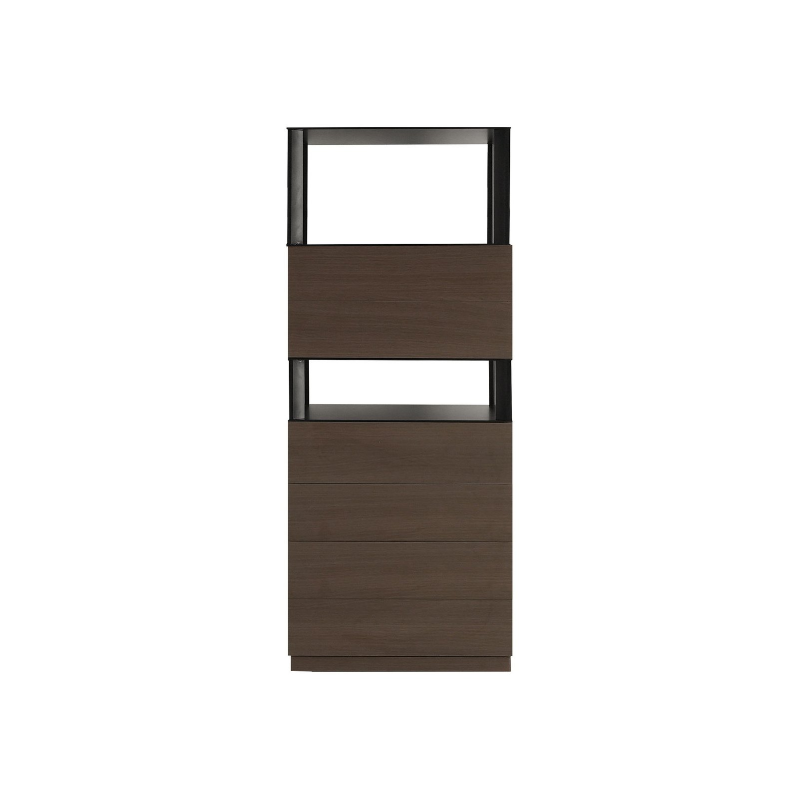 Customizable Brown Walnut Veneer Wood Cabinet HE3712