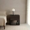 Customizable Brown Walnut Veneer Wood Cabinet HE3712