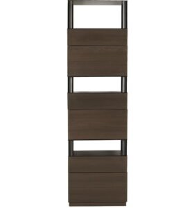 Customizable Brown Walnut Veneer Wood Cabinet HE3712
