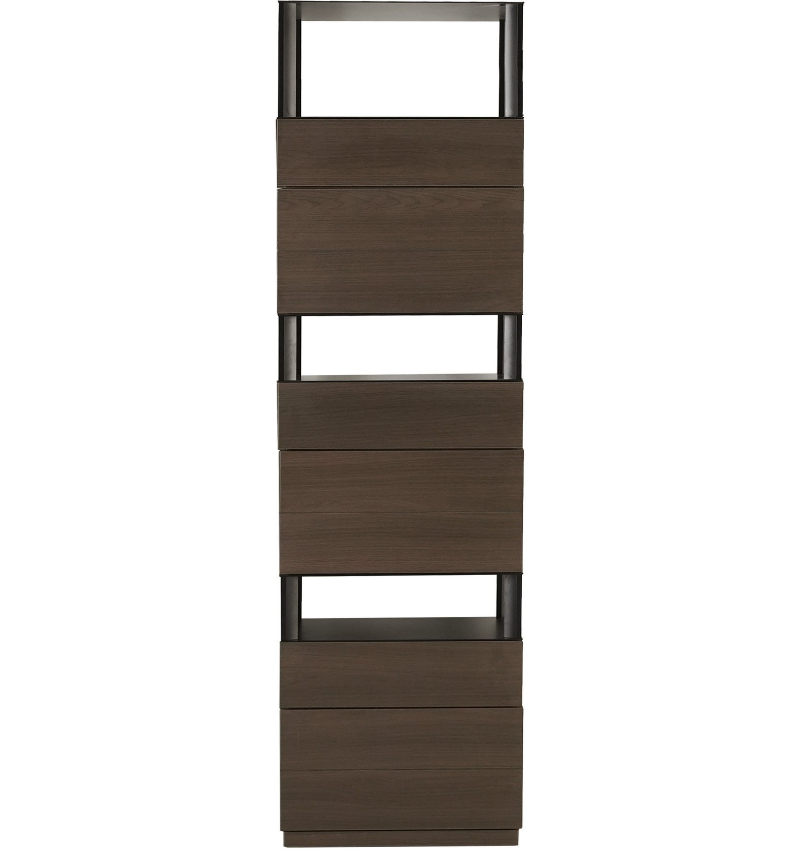 HE372-01 Customizable Brown Walnut Veneer Wood Cabinet HE3712