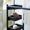 Metal Hat Coat Rack Storage Wardrobe With Dressing Mirrors HE5648