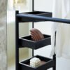 Metal Hat Coat Rack Storage Wardrobe With Dressing Mirrors HE5648