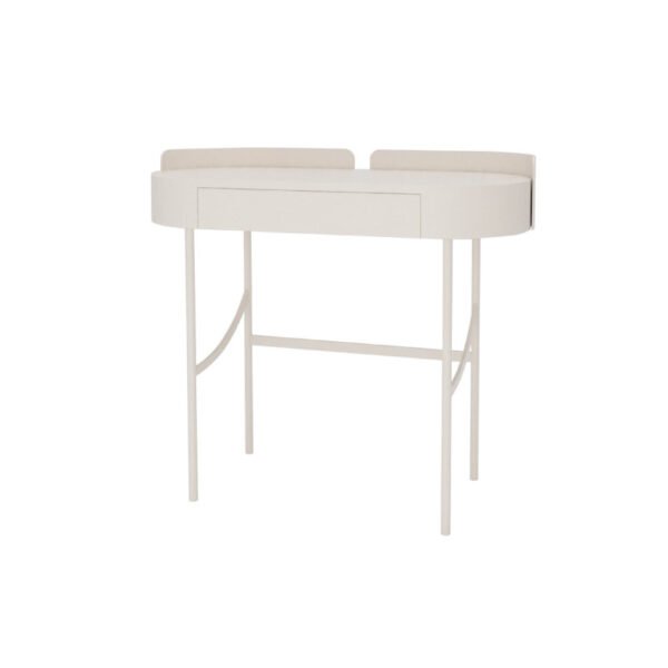 HE6284-dressing table-cream color Oval Elegant Fashion Makeup Table HE6284