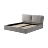 Nordic Minimalist Double-Size Upholstered Bed  HE6594