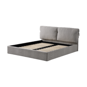Nordic Minimalist Double-Size Upholstered Bed  HE6594