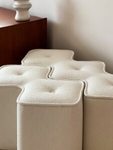 Entrance Furry Foot Rest Stool JHB164A