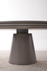 Wooden Minimal Veneer Oak Round Shaped Dining Tables A964