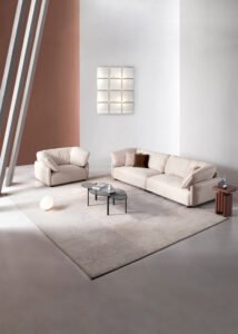 Upholstered Fabric Sofa Set JHB189
