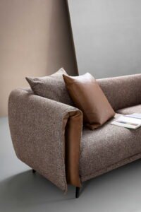 Folding Narrow Armrest Compact Sofa JHB129