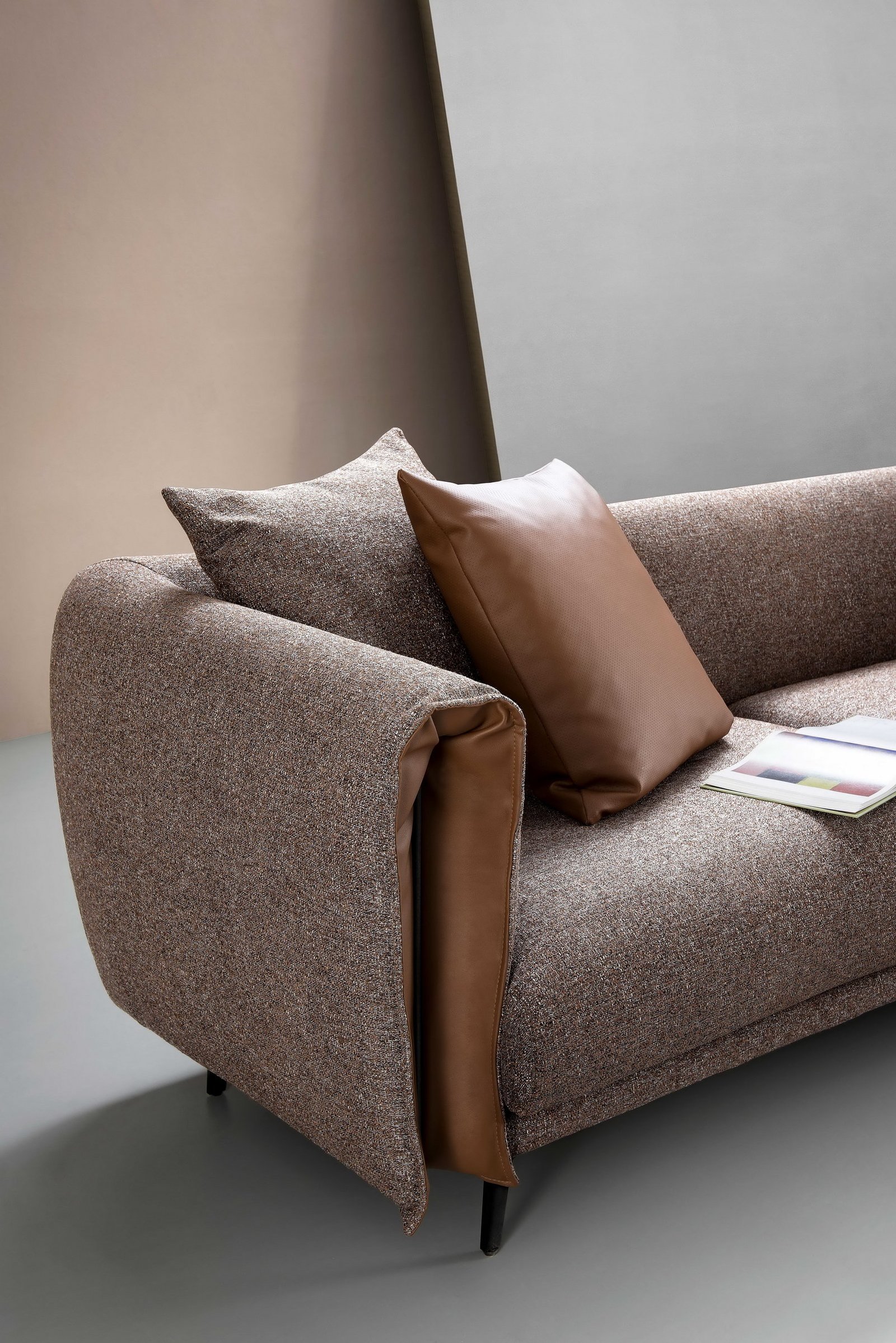 Folding Narrow Armrest Compact Sofa JHB129