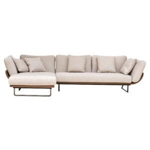Nordic Style L Shaped Sectional Reclining Fabric Sofa JHB132
