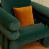 Luxury French Velvet Tubing Arm Chair JHB146