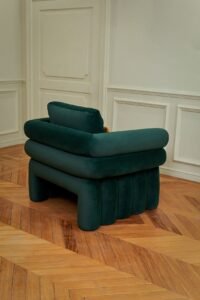 Luxury French Velvet Tubing Arm Chair JHB146