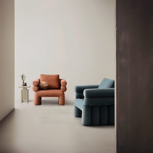 JHB146水管沙发 Luxury French Velvet Tubing Arm Chair JHB146