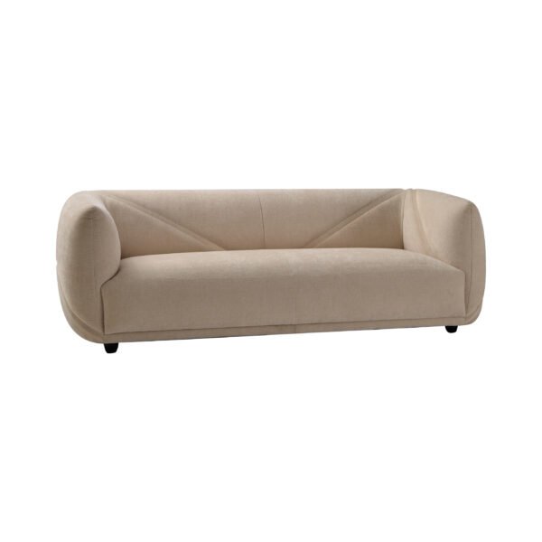 JHB197-Sofa-HD-Beige Curved Fabric Mochi Sofa JHB197