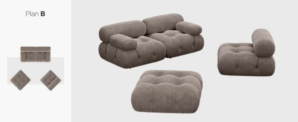 Mario Bellini Designer Modular Modular Sofas Couch DN1075