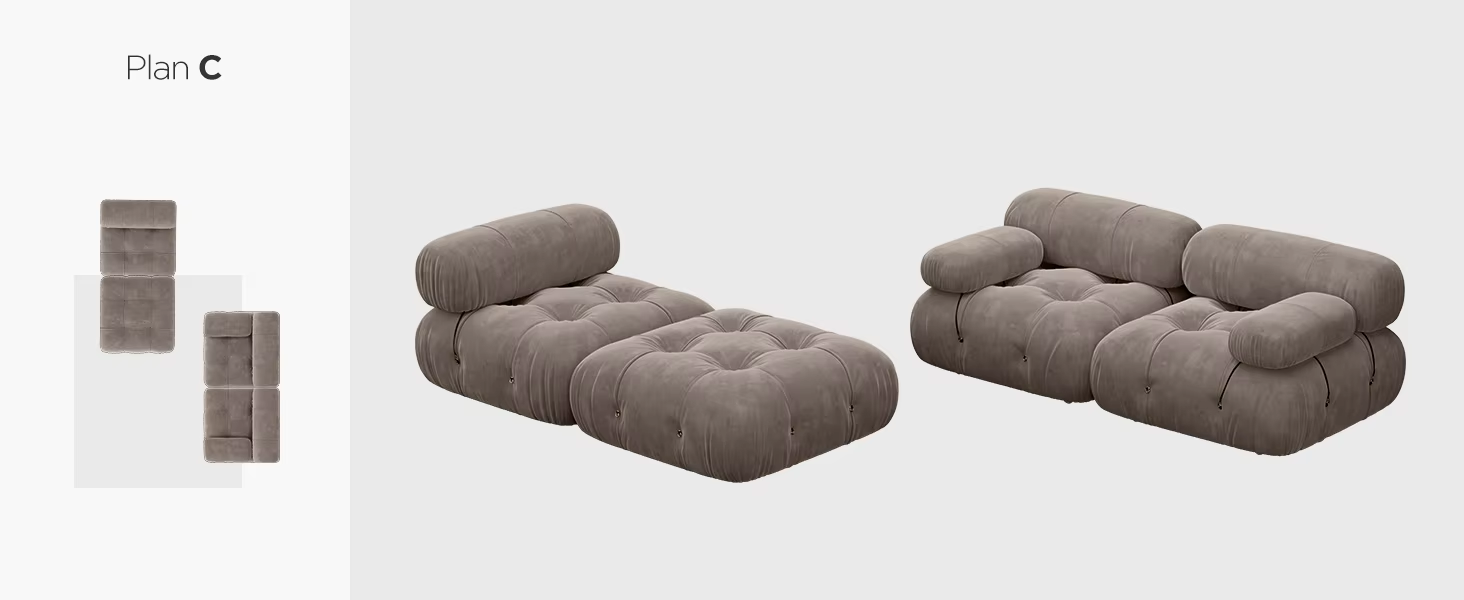 Mario Bellini Designer Modular Modular Sofas Couch DN1075