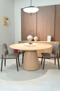Wooden Veneer Classic Round Dining Tables A934C