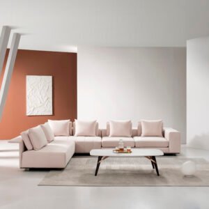UN004 (4) Italian Design Luxury Large Leather Sectional Sofa UN004