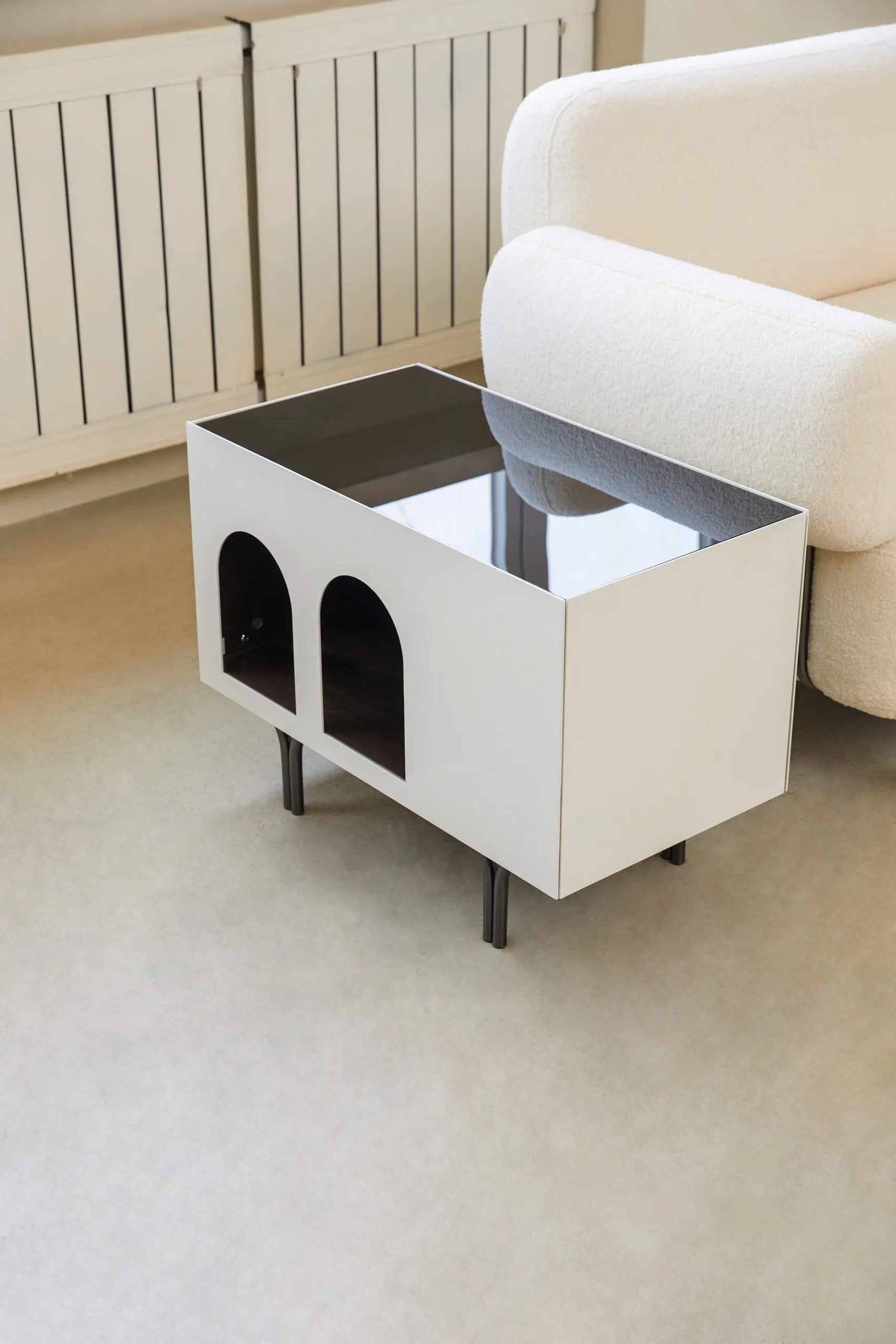 Wooden Storage Function Bedside Table C283