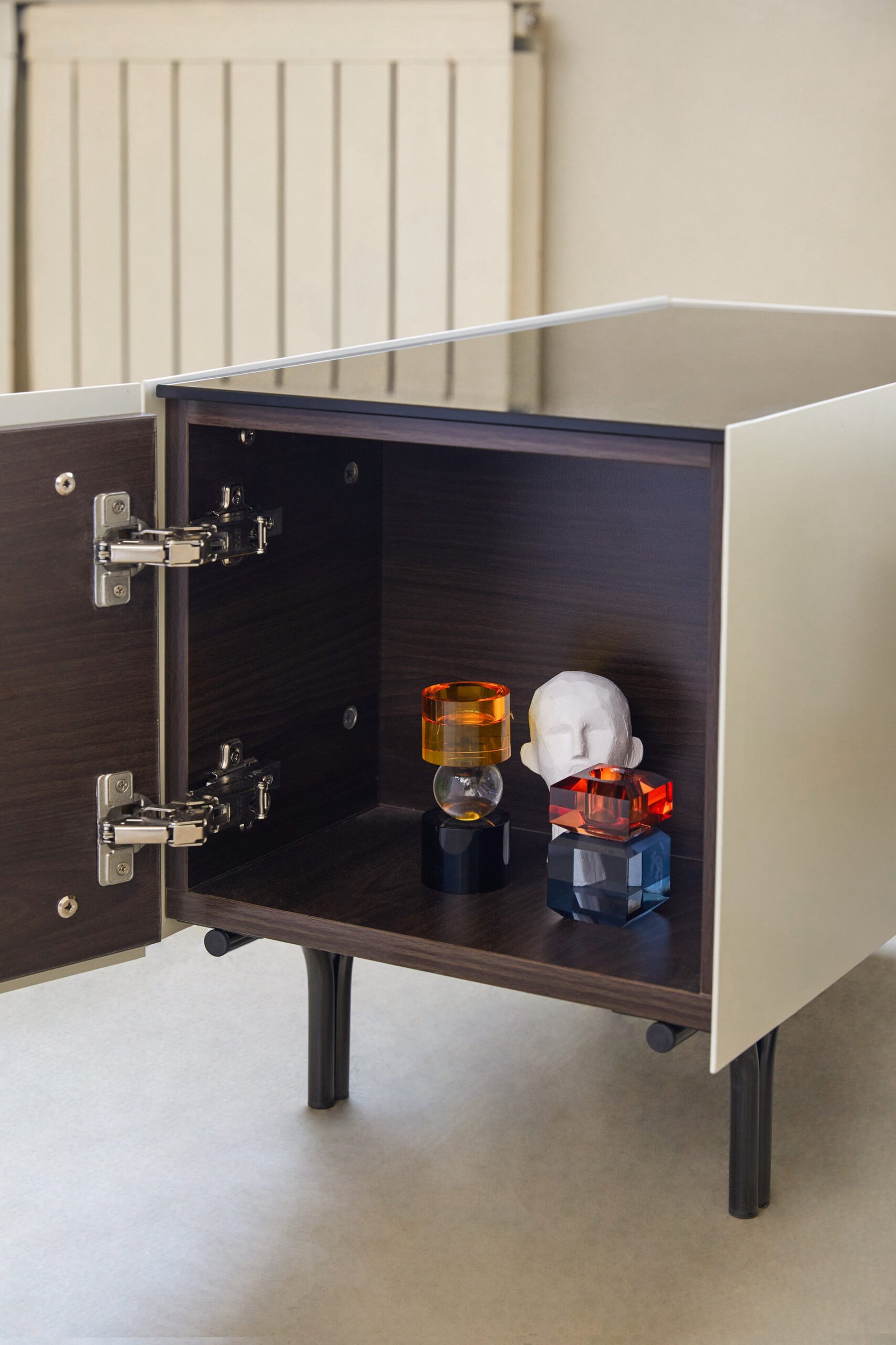 Wooden Storage Function Bedside Table C283