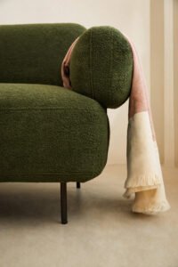 Modern Teddy Boucle Fabric Bread Sofa JHB150