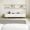 French Style Elegant Curved TV Cabinet HE1273