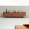 French Style Elegant Curved TV Cabinet HE1273