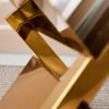 Golden Stainless Steel Newspaper Shelves HE5651