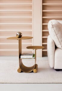 Gold Color Stainless Steel Side Table C275