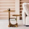 Gold Color Stainless Steel Side Table C275