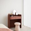 ﻿ Luxury Modern Leather Cover Elegant Makeup Table HE6280