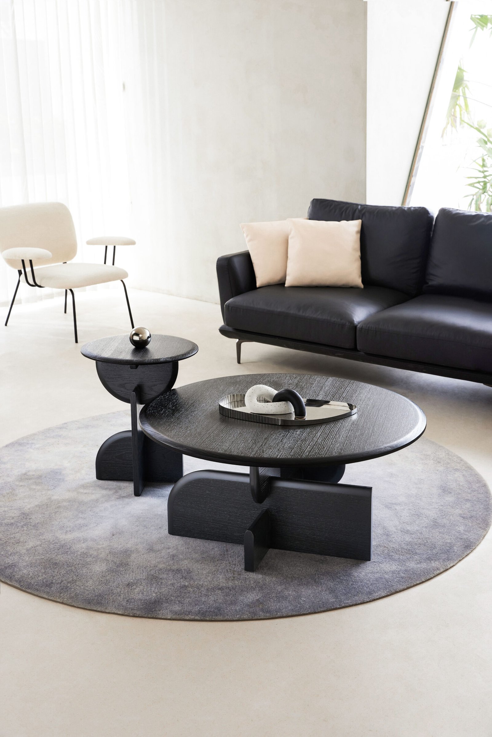 Unique Nordic Style Round Coffee Table Set C290