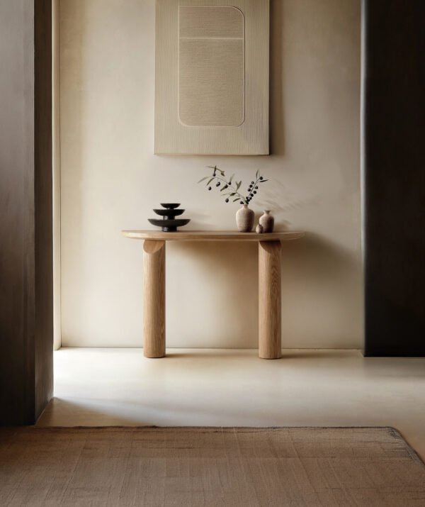 Wabi Sabi Console table 拷贝 (2) 拷贝 2 Nordic Minimalist Entryway Hallway Table HE3711
