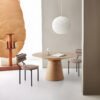 Wooden Veneer Classic Round Dining Tables A934C