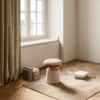 Mushroom Round Shaped Stools B943