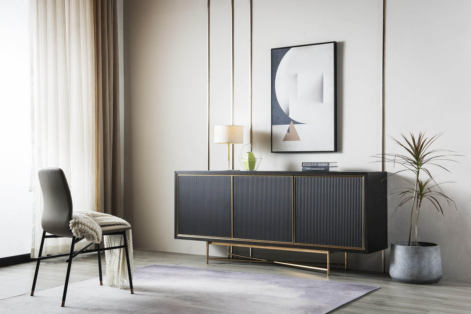 Luxury Veneer Sideboard Storage HE3694B