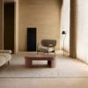 French Style Solid Mdf Veneer Round Wood Coffee Table C295