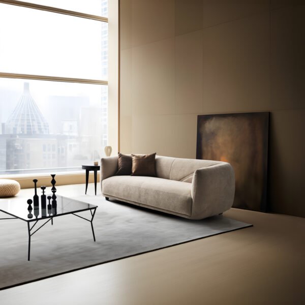 replicate-prediction-3y7pxtrb7kbintnt3si2wpqkkm Curved Fabric Mochi Sofa JHB197