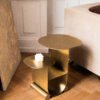 Gold Color Stainless Steel Side Table C275