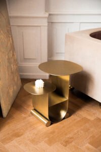 Gold Color Stainless Steel Side Table C275