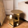 Gold Color Stainless Steel Side Table C275