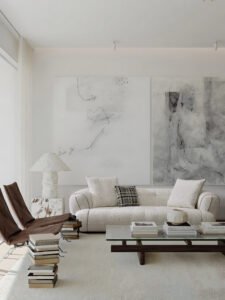 Modern Curved Teddy Fabric Sofa JHB210